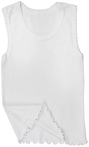 Image of ToBeInStyle Girl's 4 Pack 100% Cotton Ruffle Hem Tank Tops Super Soft Undershirts