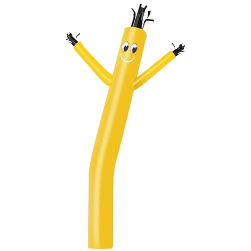 Image of MOUNTO 10ft Inflatable Dancers Tube Man Attachment - 10 Feet 12inch Tall Wacky Waving Inflatable Dancing Tube Guy, High Durability Rip-Stop Nylon (Blower Not Included) (Yellow)
