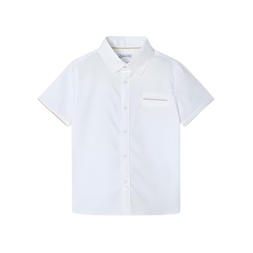 Chemise enfant Mayoral blanc 3112 pour un style classique et élégant au quotidien