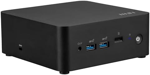 MSI Cubi NUC Desktop, Intel Core 5-120U, 16GB Memory, 1TB SSD, WiFi 6E, Win 11 Pro, 3 Years Early Replacement (1MG-008US)
