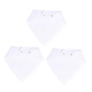 KOMBIUDA Baby Feeding Towels 3 Pack Cotton Nursing Saliva Quick Dry Easy to Roll for Baby Care