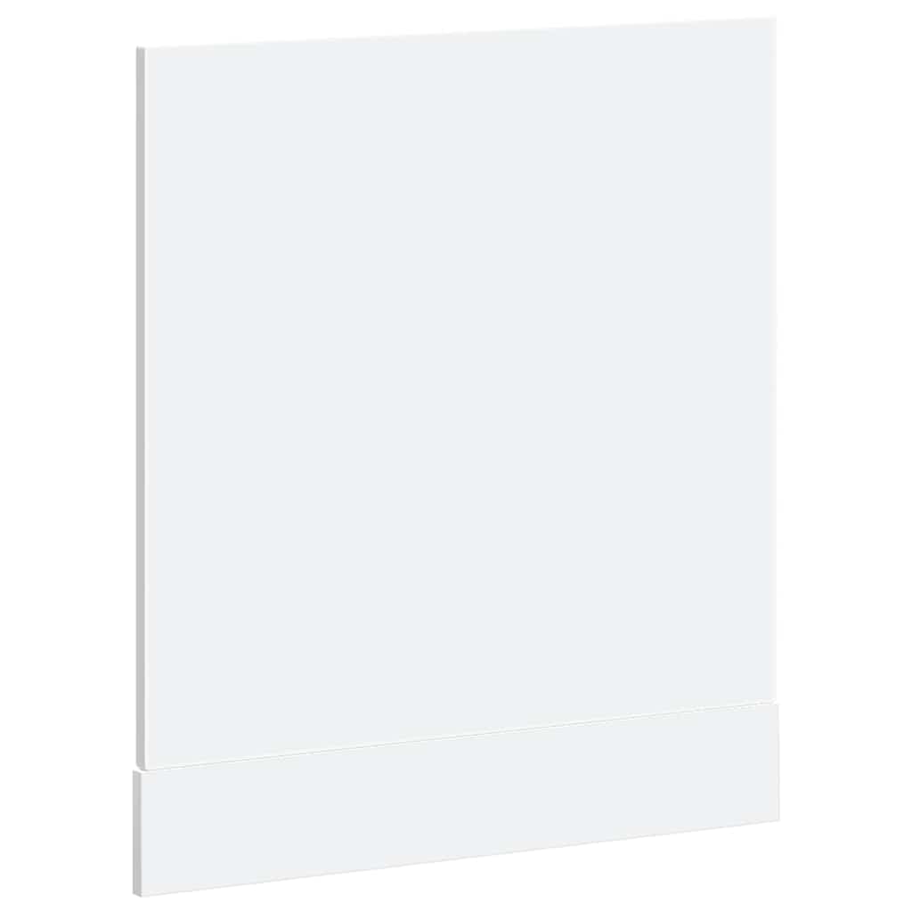 vidaXL Panneau de Lave-Vaisselle Kalmar Blanc 60x1,5x57 cm, Panneau Avant de Lave-Vaisselle, Panneau, Panneau de Porte Avant de Lave-Vaisselle