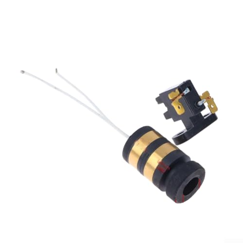 Conjunto de cepillo de carbono, piezas de máquina de algodón de azúcar con deslizamiento para colectores giratorios de anillo, anillos conductores, cobre negro para modelos compatibles (B)