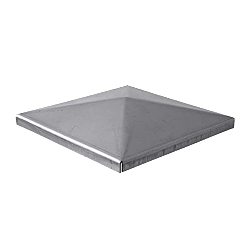 Couvre pilastre acier 150x150mm chapeau couvre poteau à souder