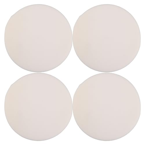 Genérico Relleno de Espuma Redonda de Alta Densidad 29 Cm Diámetro 2 Cm Grosor para Cojín de Asiento, 4 Piezas para Sofá, Silla de Oficina y Manualidades, Inserto de Cojín Cómodo y