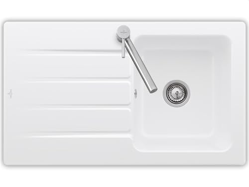 Villeroy & Boch Architectura 50-3350 01 RW Stone White Keramikspüle Handbetätigung