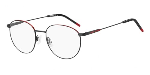 Hugo Boss Herren Hugo Boss HG 1180 BLX Optische Fassungen Metall Schwarz-undurchsichtig  Rund
