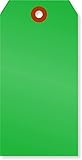 SmartSign Dark Green Shipping Tags | 13pt Colored Cardstock Tag, 2.375' x 4.75', Pack of 1000