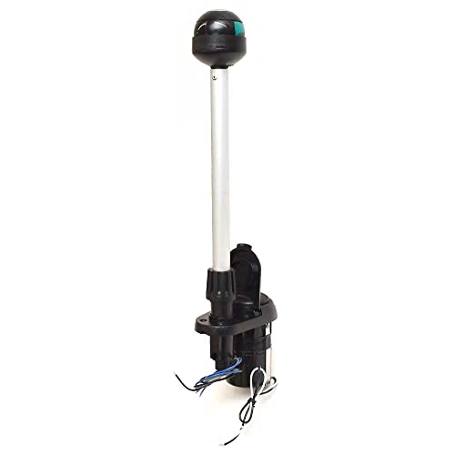Aqua Signal Boat Bow Navigation Light | W/Horn Base Bicolor #TOP1