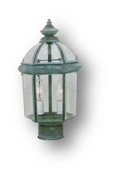 CATALINA #432937 VERDI GREEN EXTERIOR POST LANTERN