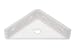 One Stop DIY 10 x WHITE PLASTIC CORNER ANGLE BRACKETS 50MM x 50MM 2 x 2 inch NEW
