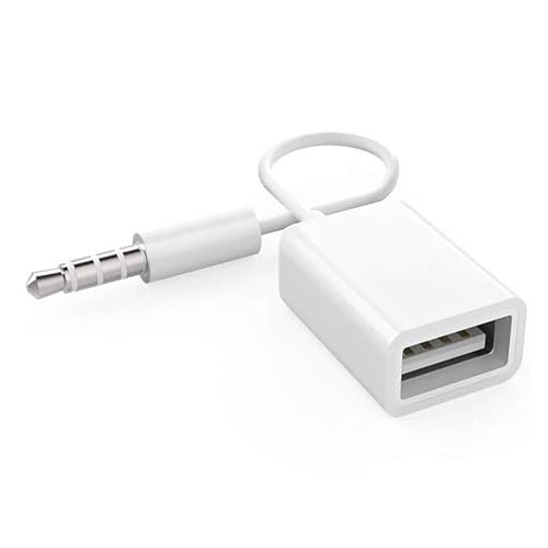 Cable adaptador Jack 3.5mm macho a USB hembra 15 cm