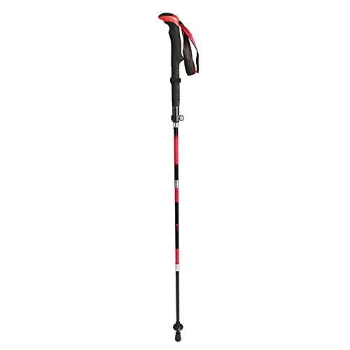 Trekking Poles, Alpenstock, Outdoor Protection Supplies Mountaineering Camping for Hiking Travel(Men's red)
