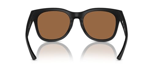 Native Woman Sunglasses Matte Black Frame, Bronze Reflex Polarized Lenses, 55MM4