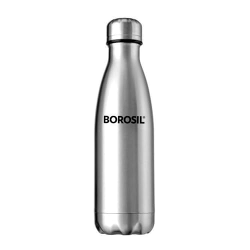 Image of Borosil Hydra Bolt 350 ml Stainless Steel Water Bottle | Double Wall Vacuum Insulated Flask | 24 Hours Hot and Cold | Bottle for Office, Gym, School