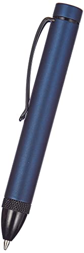 LEGAMI - Mini stylo à bille, taille matters, 1x9 cm, encre noire, pointe 0,8 mm, variante bleue, en métal, trait précis, de poche