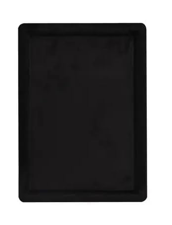 Image of Velvet Jewellery Display & Beading Tray | 12 x 9 Inch Organizer Tray for Necklaces, Bracelets, Cosmetics & Craft Storage | Soft Velvet Finish, Durable & Multipurpose (Pack of 1) (Black)