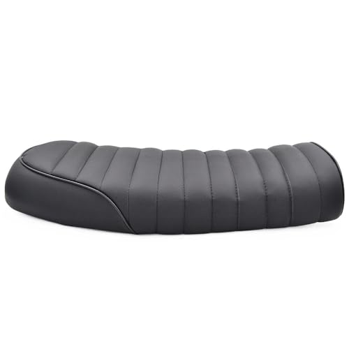 Sillín Vintage para motocicleta Honda CL asiento bicolor para rutas de carretera 4