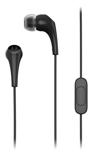 Motorola Sound Earbuds 105 - Auriculares in-Ear estéreo con Cable con micrófono para Llamadas Manos Libres, Color Blanco