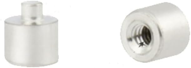 20pcs M3 Round Thimble Welding Column PCB with Solder pin nut Weld Fixed muff Brass Plated tin 8mm-12mm Bottom Diameter - (Size: M3x12mmx4.5mm)