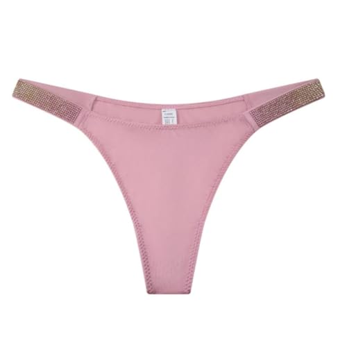 Image of Women's Low-Rise Thong Panty | Stretchable Polyester Innerwear for Comfort | Soft Waistband Lingerie for Women & Girls