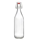 1 Pack Flip Top Glass Bottle 32 oz,Swing Top Glass Bottles 32 oz,kombucha bottles with Stoppers for Home Brewing,2nd Fermentation,Kefir,Vanilla Extract,Juice,Tea,Beverages,Soda,Oils,Vinegar