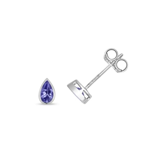 Boucles d'oreilles tanzanite or blanc pour illuminer vos soirées et moments précieux
