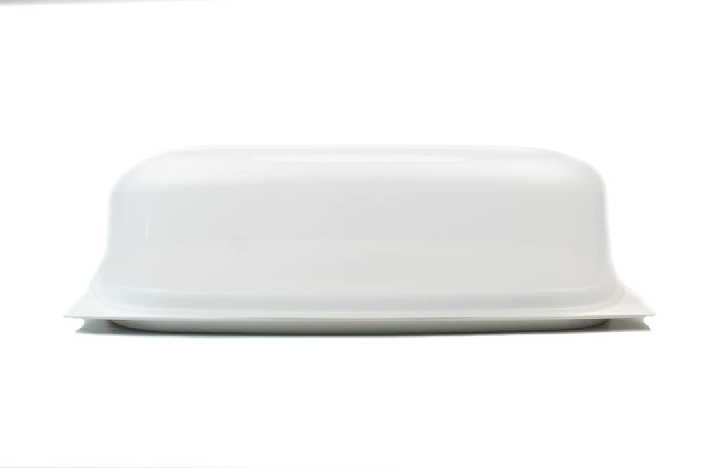 Tupperware KäseMax weiß stapelbar Käseglocke Kondensplus Cheese Fromage Kondenspro + SPÜLTUCH