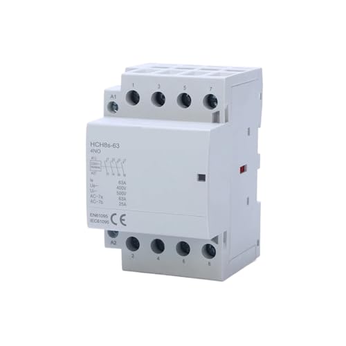 Contacteur modulaire triphasé 4 pôles 63A bobine 24V pour tableau électrique