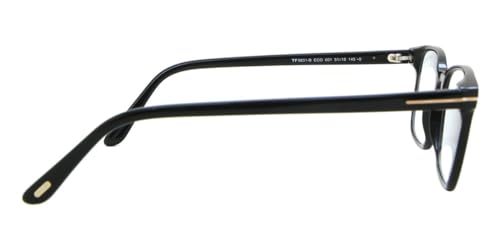 Image of Eyeglasses Tom Ford FT 5831 -B 001 Shiny Black, incht inch Logo /Blue Block Lenses