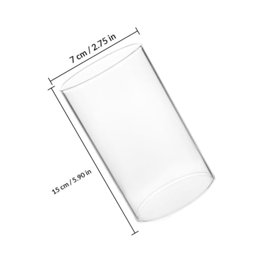 Vidrio borosilicato transparente para velas con diseño cortavientos 3