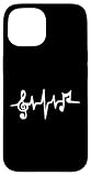 Ya en manzanajugosa.com: I Love Music Heartbeat Art para DJs y Fans de Bandas Carcasa para iPhone 15