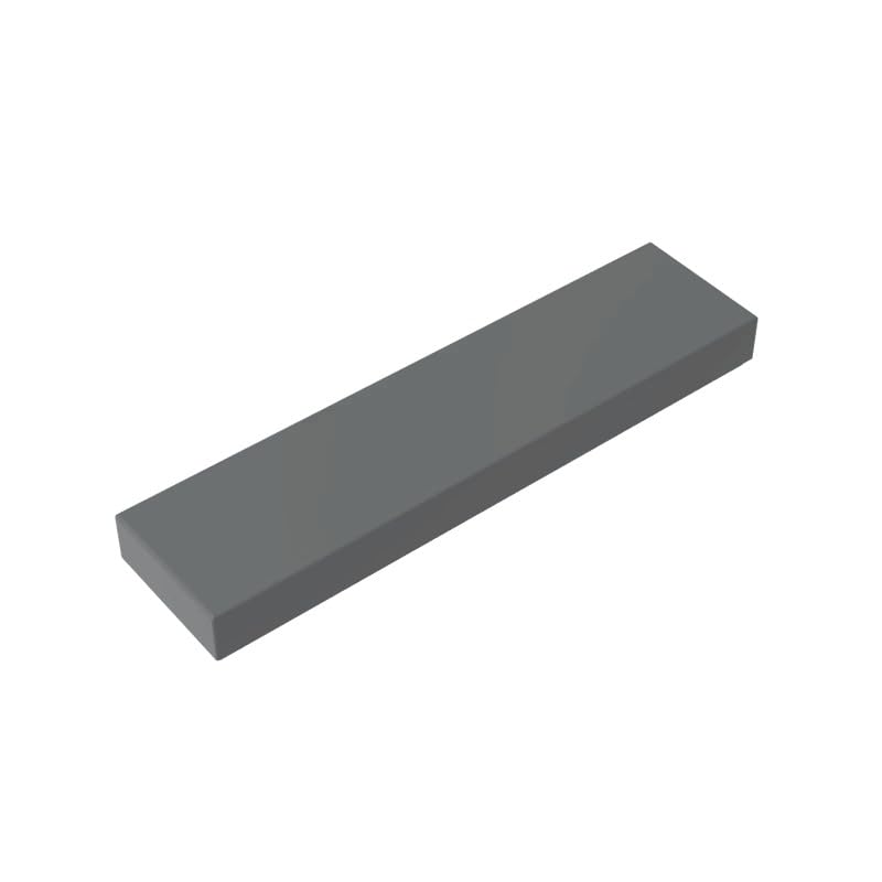 Gobricks 2431 Foundation Plate Tile 1x4 with Groove 50 Pieces GDS-563 Compatible with Lego Building Blocks Color:Dark Bluish Gray — image 1
