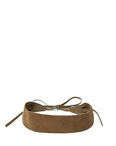 Desigual Women's Leather Belt, Green, 85