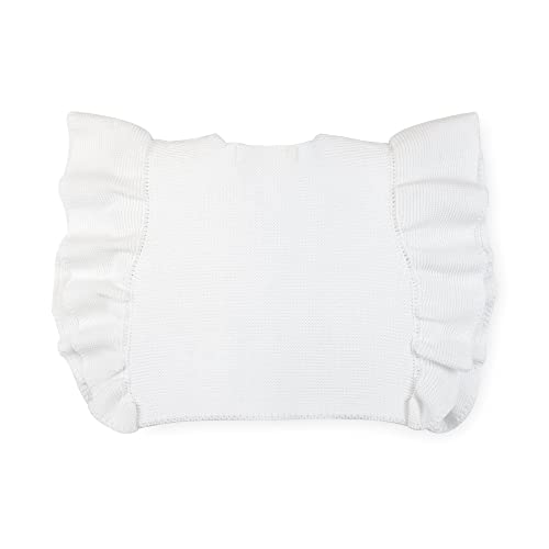 Hope & Henry Girls' Ruffle Sleeve Sweater Vest White #TOP5