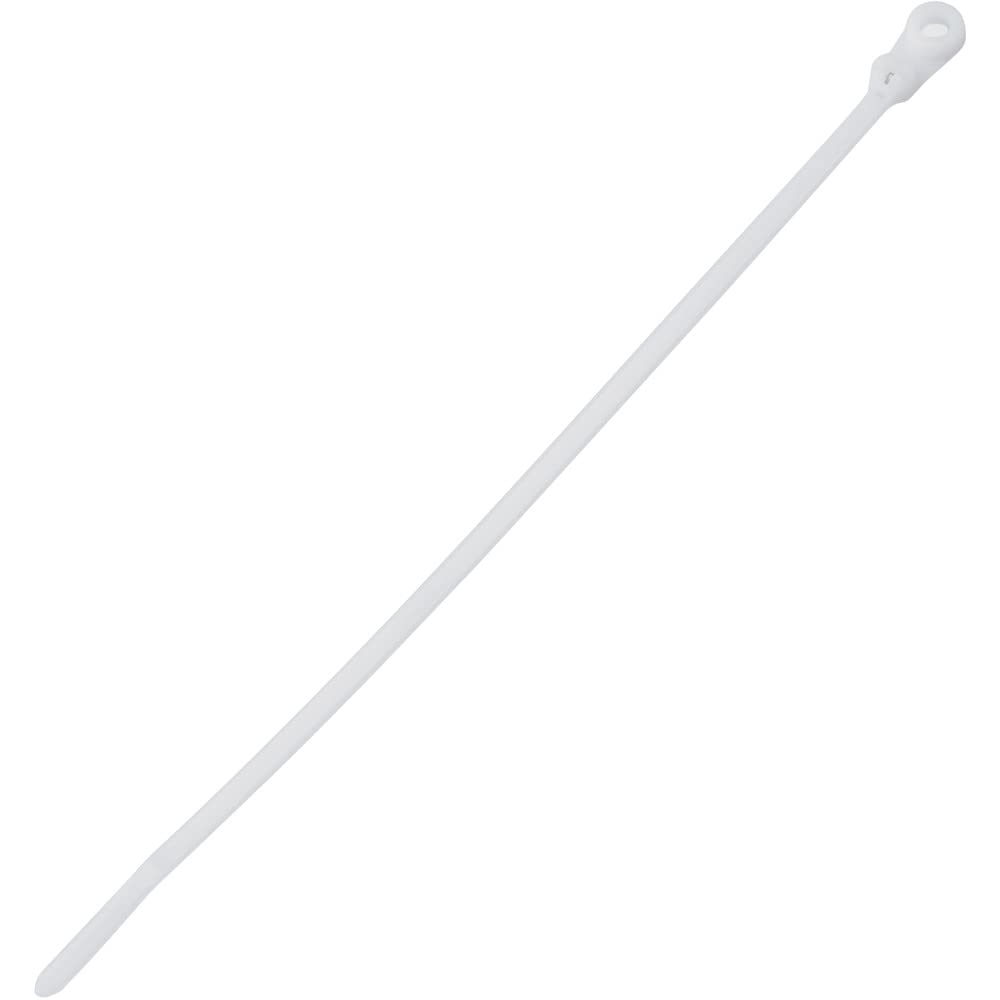 Panduit BC2S-S10-C Dome-Top Barb Ty Clamp Tie, Standard, #10 Screw, 8.5-Inch Length, Nylon 6.6, Natural (100-Pack)