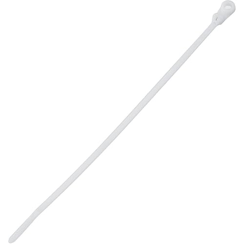 Panduit BC2S-S10-C Dome-Top Barb Ty Clamp Tie, estándar, tornillo #10, 8.5 pulgadas de longitud, nailon 6.6, natural (paquete de 100)