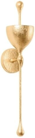 Corbett Lighting Antalya - 12W 1 LED Wall Sconce-23.25 Inches Tall and 5 Inches Wide-Vintage Gold Leaf Finish