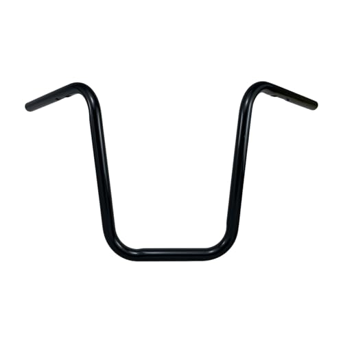 Guidon Ape Hanger 14" Noir Brillant pour Sportster XL et Street Bob