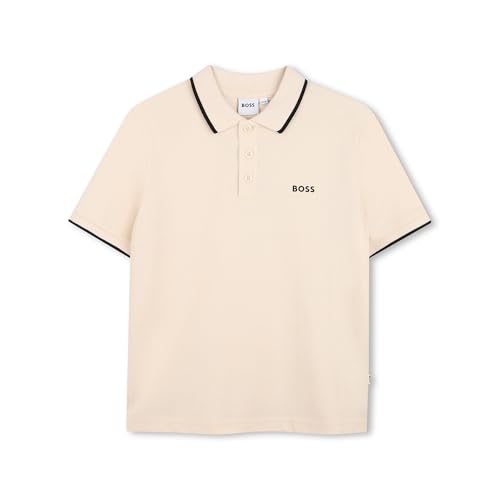 Image of BOSS Kids Logo Polo Baby Short Sleeve Sand 4 Years