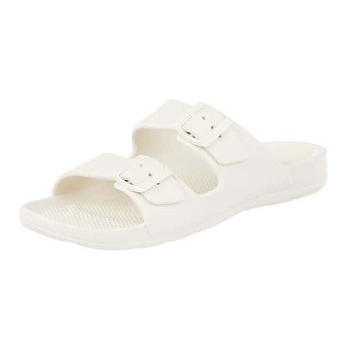 Image of totes Women's Everywear Lightweight Waterproof Adjustable Double Buckle Slide Sandal