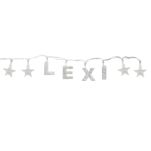 Guirlande lumineuse LED transparente décoration intérieur suspension luminaire prénom