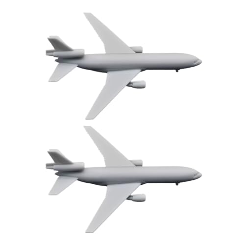 Modelo de avión comercial DC-10 de resina 3D en escala 1/350 para maquetas de aeropuertos