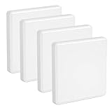 4 Stück Lichtschalter Blindabdeckung Unterputzdose, Steckdosen Abdeckung Weiss 8,6 X 8,6 Cm Blindabdeckung Steckdose für Ungenutzte Steckdosen oder Schalter Blinddeckel Unterputzdose