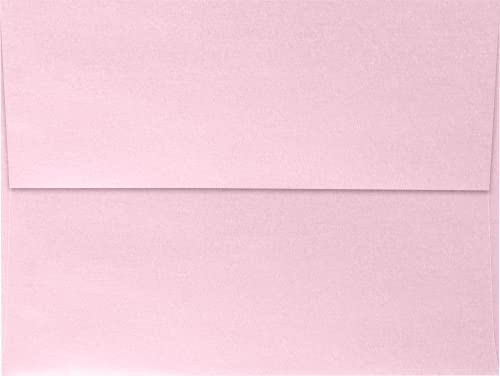 Luxpaper A7 Invitation Envelopes | Peel & Press | 5 1/4" X 7 1/4" | Rose Quartz Metallic | 80Lb. Text | 50 Qty #TOP1