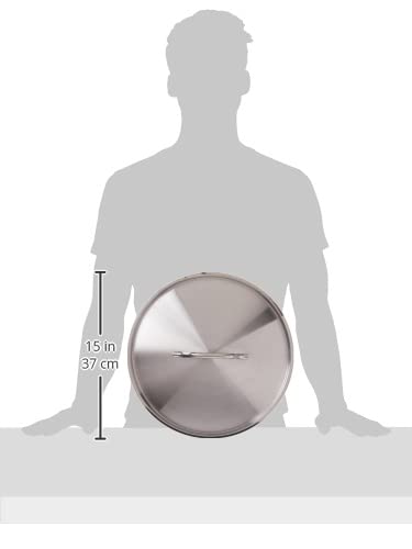 Update International Stainless Steel Stock Pot Cover, 24-Quart, Silver #TOP5