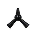 CYRIL - Hookah Hose Splitter Adapter, Color Black, Converts 1 Hose to 2, Metal Construction with Bright Color Finish, Compatible with All Hookahs