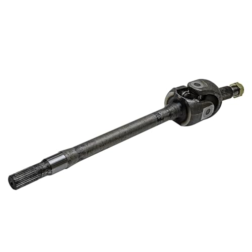 Image of Detroit Axle - Pair Front U-Joint Axle Shafts for 2007-2018 Jeep Wrangler 2018 Wrangler JK [Dana 30 AXLE] 2008 2009 2010 2011 2012 2013 2014 2015 2016 2017 U-Joint Axle Shafts Assembly Replacement