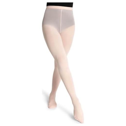 Capezio Women's Ultra Soft Transition Tight – Versatile Footed or Footless Design, Moisture Wicking, Seamless Comfort for Dancers and Active Wear, Small/Medium, Ballet Pink