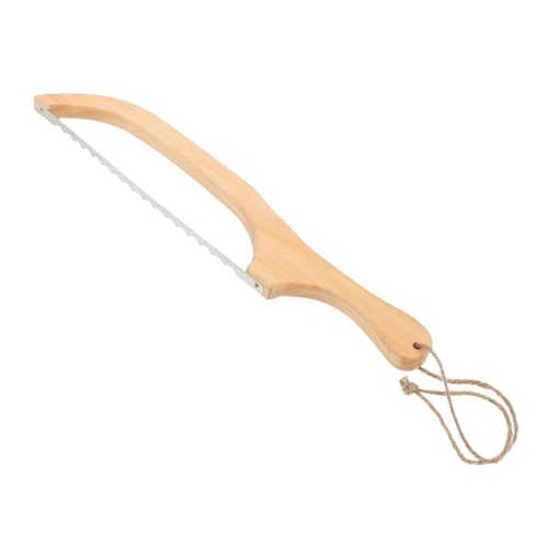 CONGARTENO Bread Slicer Knife Set Serrated Blade for Easy Slicing Wooden Handle for Birthday Cake Pizza Home Baking